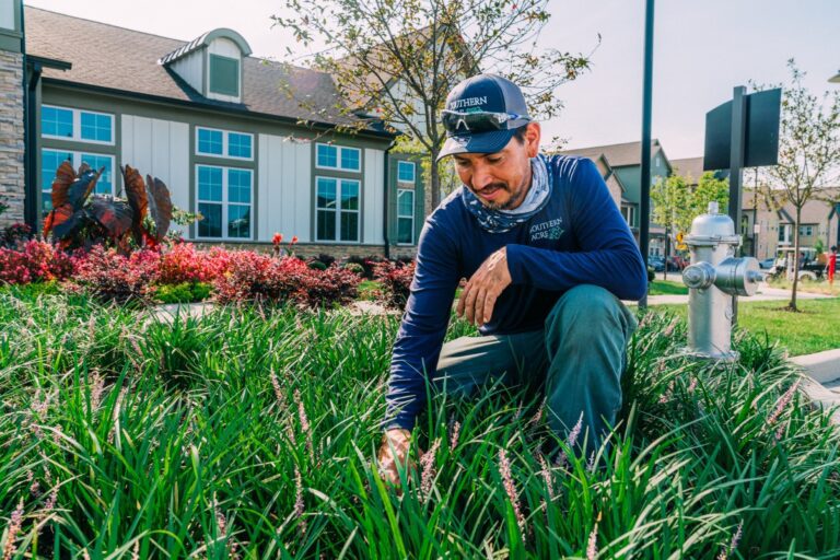 Irrigation specialist in Murfreesboro installing an irrigation system